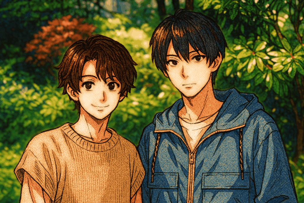 「雨上がりの僕らについて」イメージ画像／ChatGPTに描いてもらって弘那が調整